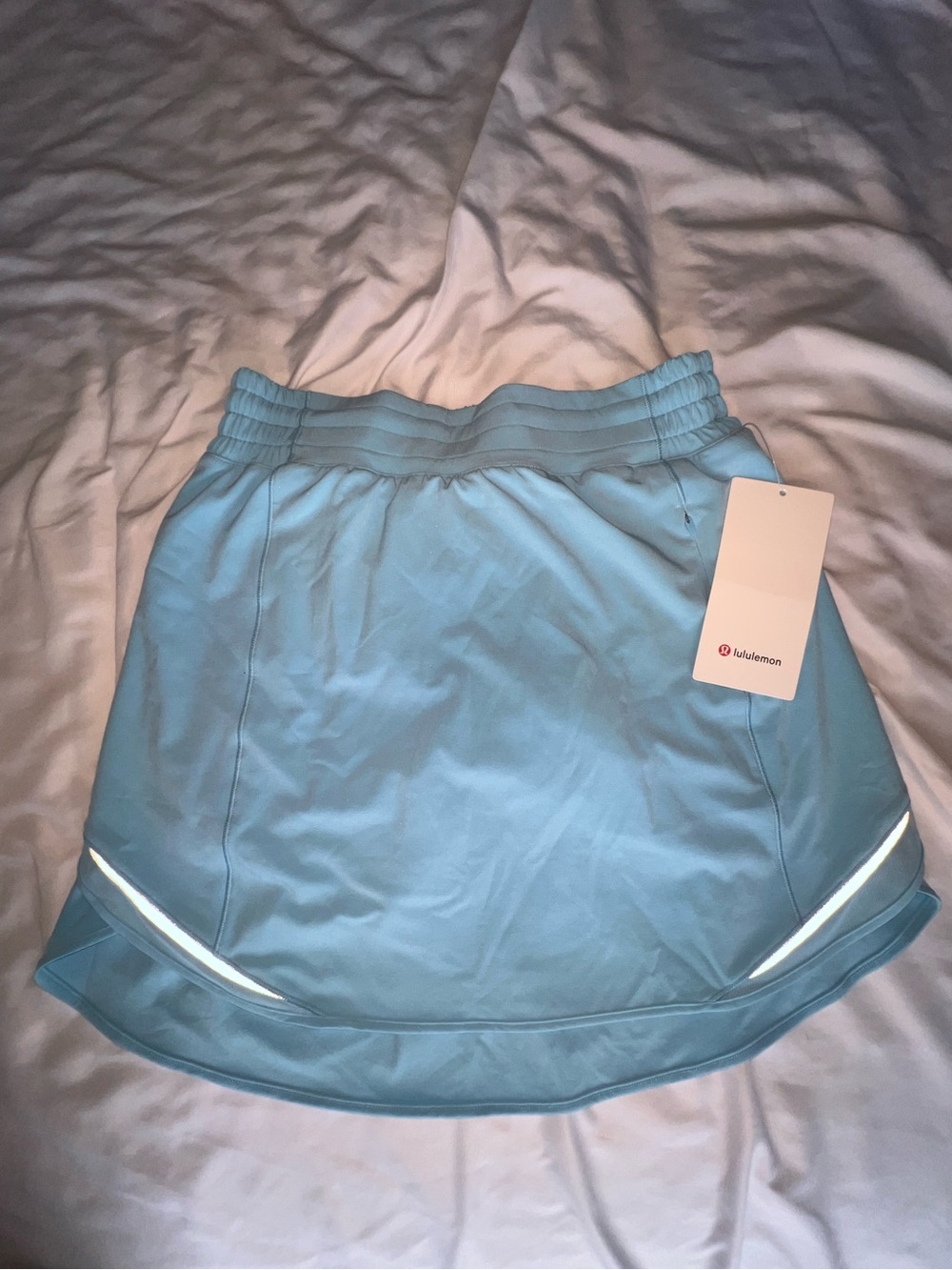 lululemon athletica Light Blue Athletic Skirt with Reflective Trim
